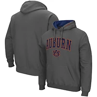 Men's Colosseum Charcoal Auburn Tigers Arch & Logo 3.0 Pullover Hoodie