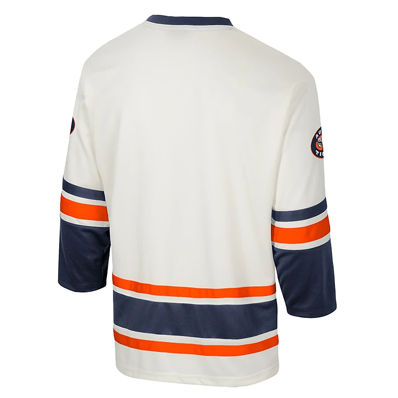 Men's Colosseum Cream Auburn Tigers Puck Proud Fashion Hockey Jersey