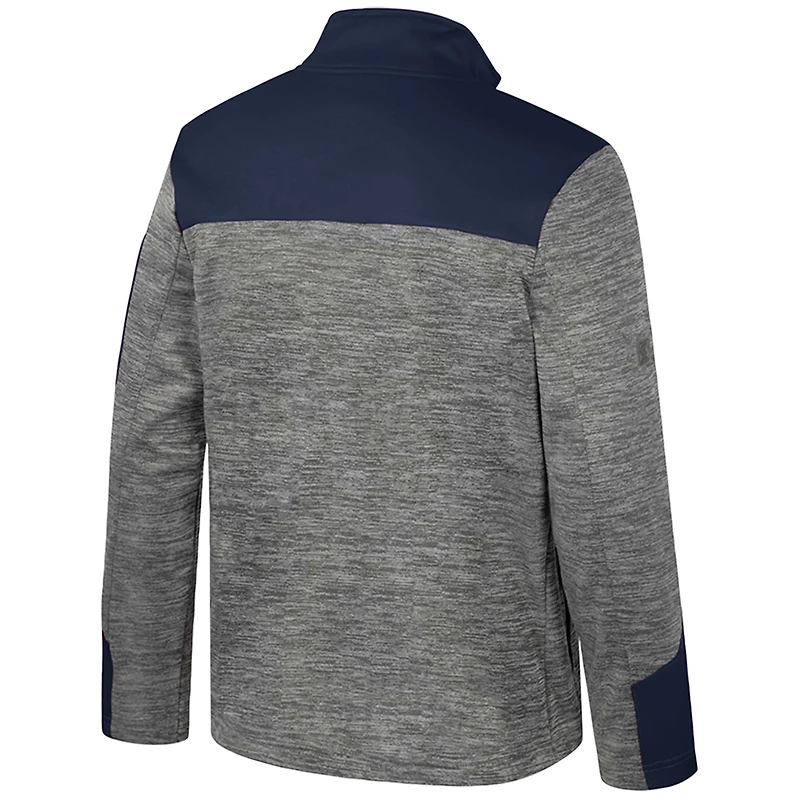 Men's Colosseum  Gray/Navy Auburn Tigers Guard Full-Zip Jacket
