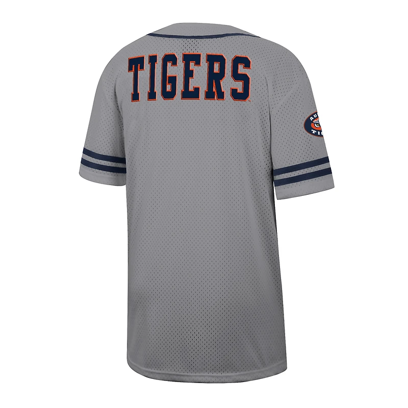 Maillot de baseball Free Spirited pour homme Colosseum Gray Auburn Tigers