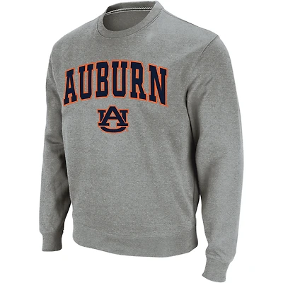 Sweat Colosseum gris chiné avec arche et logo Tigres Auburn pour homme