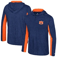 Sweat à capuche zippé quart de tour Colosseum Navy Auburn Tigers pour homme