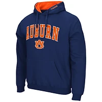 Men's Colosseum Charcoal Auburn Tigers Arch & Logo 3.0 Pullover Hoodie