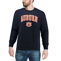 Men's Colosseum Navy Auburn Tigers Arch & Logo Crew Neck Sweatshirt