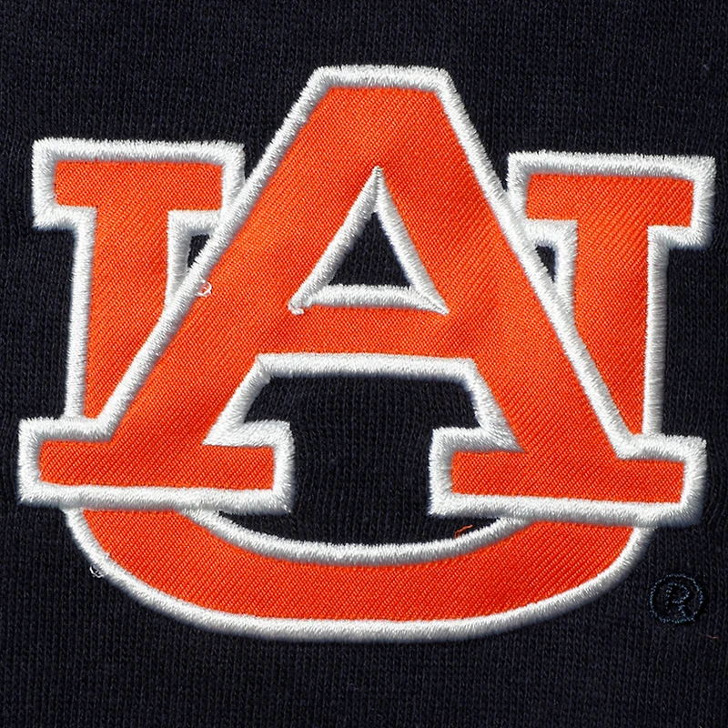 Men's Colosseum Navy Auburn Tigers Arch & Logo Crew Neck Sweatshirt