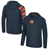 T-shirt à capuche et manches longues raglan pour homme, bleu marine, des Auburn Tigers, de retour aux affaires