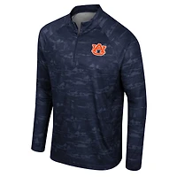 Men's Colosseum Navy Auburn Tigers Carson Raglan Quarter-Zip Jacket