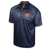 Men's Colosseum Navy Auburn Tigers Honeycomb Raglan Polo