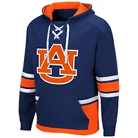 Chandail à capuchon Colosseum Navy Auburn Tigers lacets 3.0 pour hommes