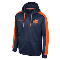 Sweat à capuche entièrement zippé Colosseum Navy Auburn Tigers Reese pour homme