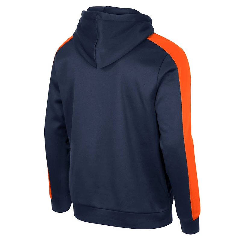 Sweat à capuche entièrement zippé Colosseum Navy Auburn Tigers Reese pour homme