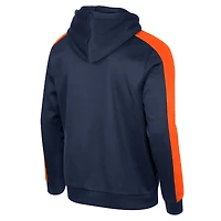 Sweat à capuche entièrement zippé Colosseum Navy Auburn Tigers Reese pour homme