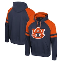 Sweat à capuche raglan Todd pour homme Colosseum Navy Auburn Tigers