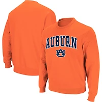 Men's Colosseum Orange Auburn Tigers Arch & Logo Crew Neck Sweatshirt