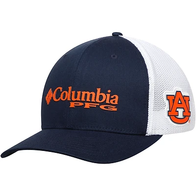 Casquette Columbia Navy Auburn Tigers Collegiate PFG Flex pour homme
