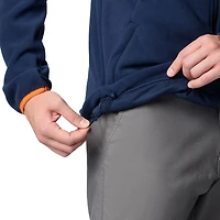 Veste polaire à glissière complète Columbia Navy Auburn Tigers Flanker IV Raglan pour homme