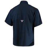 Men's Columbia Navy Auburn Tigers PFG Tamiami Shirt