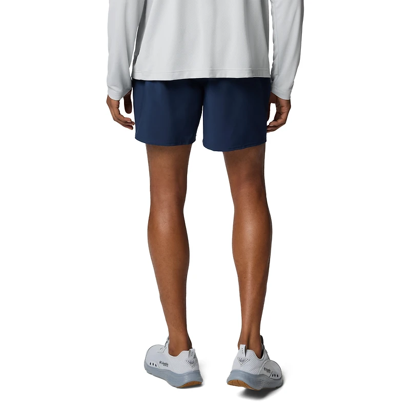 Men's Columbia Navy Auburn Tigers PFG Terminal Roamer™ Omni-Shade™ Stretch Shorts