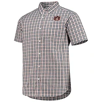 Men's Columbia Navy Auburn Tigers Rapid Rivers Logo Button-Down Shirt