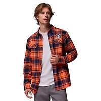 Chemise boutonnée à manches longues en flanelle Omni-Wick Orange Auburn Tigers pour homme de Columbia