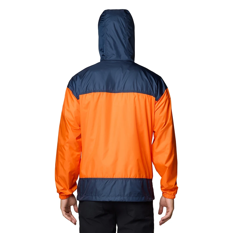 Coupe-vent entièrement zippé Columbia Orange Auburn Tigers Flash Challenger II Omni-Shade pour homme