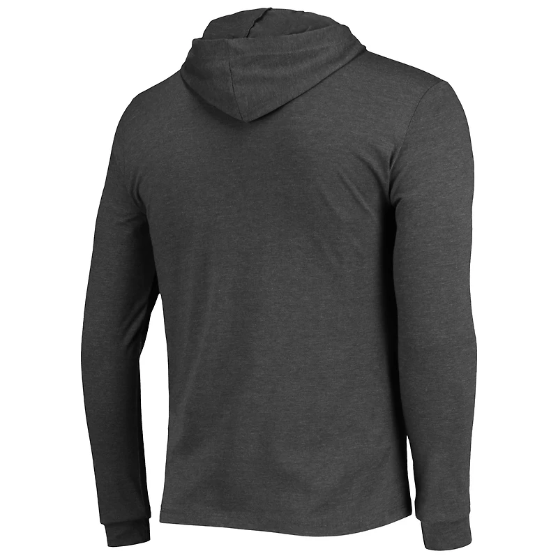 Ensemble pyjama à capuche et jogging manches longues pour homme Concepts Sport bleu marine/anthracite chiné Auburn Tigers Meter