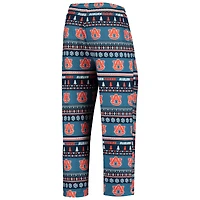 Men's Concepts Sport Navy Auburn Tigers Ugly Sweater Knit Long Sleeve Top and Pant Set