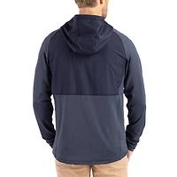 Veste hybride tri-blend Peshastin Eco Fleece recyclée, bleu marine chiné, Auburn Tigers