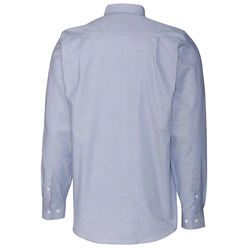Men's Cutter & Buck Light Blue Auburn Tigers Vault Stretch Oxford Long Sleeve Button-Down Shirt