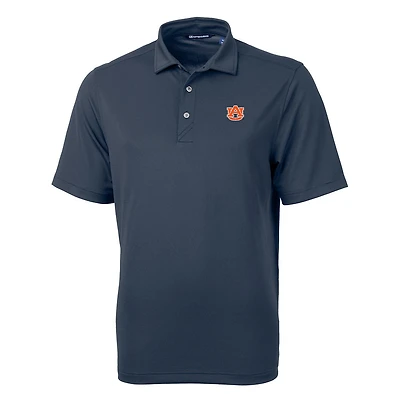 Polo Cutter & Buck bleu marine Auburn Tigers pour homme, grandes tailles, en piqué écologique recyclé Virtue.