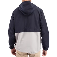 Veste anorak demi-zip éco-recyclée Cutter & Buck Navy Auburn Tigers Charter pour homme