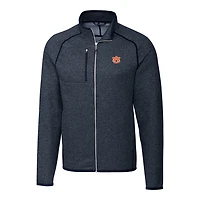 Men's Cutter & Buck Navy Auburn Tigers Mainsail Full-Zip Jacket