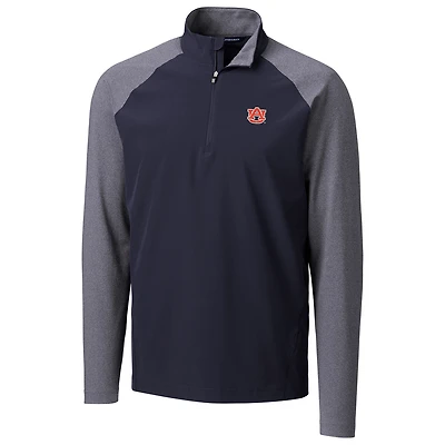 Veste à enfiler hybride quart de zip, bleu marine, Cutter & Buck, Auburn Tigers Response