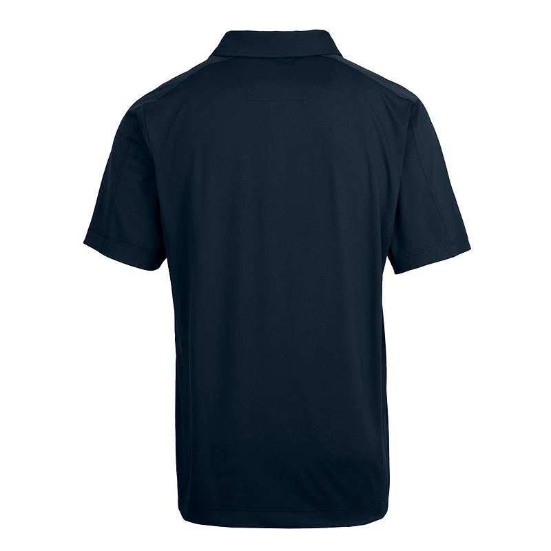 Men's Cutter & Buck Navy Auburn Tigers Team Logo Big Tall Prospect Textured Stretch Polo