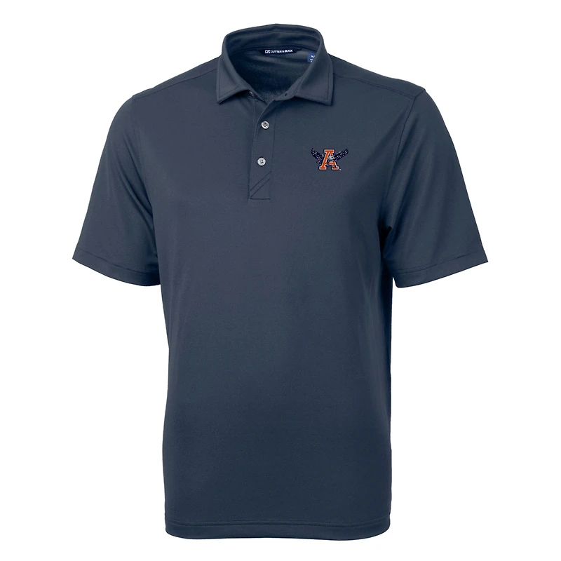 Men's Cutter & Buck Navy Auburn Tigers Team Logo Virtue Eco Pique Recycled Polo
