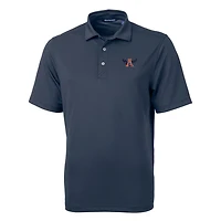 Men's Cutter & Buck Navy Auburn Tigers Team Logo Virtue Eco Pique Recycled Polo