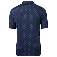 Polo Cutter & Buck bleu marine Auburn Tigers Virtue Eco Pique Tile recyclé pour homme
