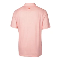 Polo stretch Cutter & Buck orange pour homme, logo des anciens élèves Auburn Tigers, imprimé à double point