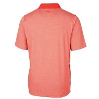 Polo extensible à rayures ton sur Forge pour homme Cutter & Buck Orange Auburn Tigers Big Tall