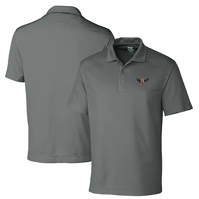 Polo texturé solide DryTec Genre pour homme Cutter & Buck Steel Auburn Tigers, grandes tailles
