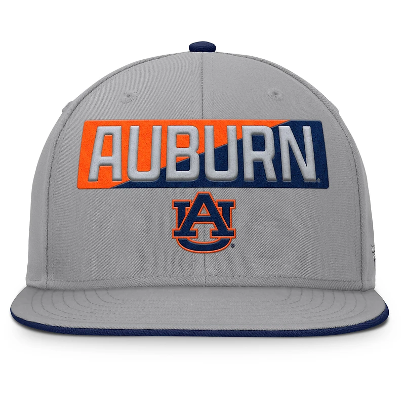 Men's Fanatics Gray Auburn Tigers Duo Snapback Hat