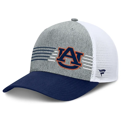 Men's Fanatics Heather Gray/Navy Auburn Tigers Profile Trucker Adjustable Hat