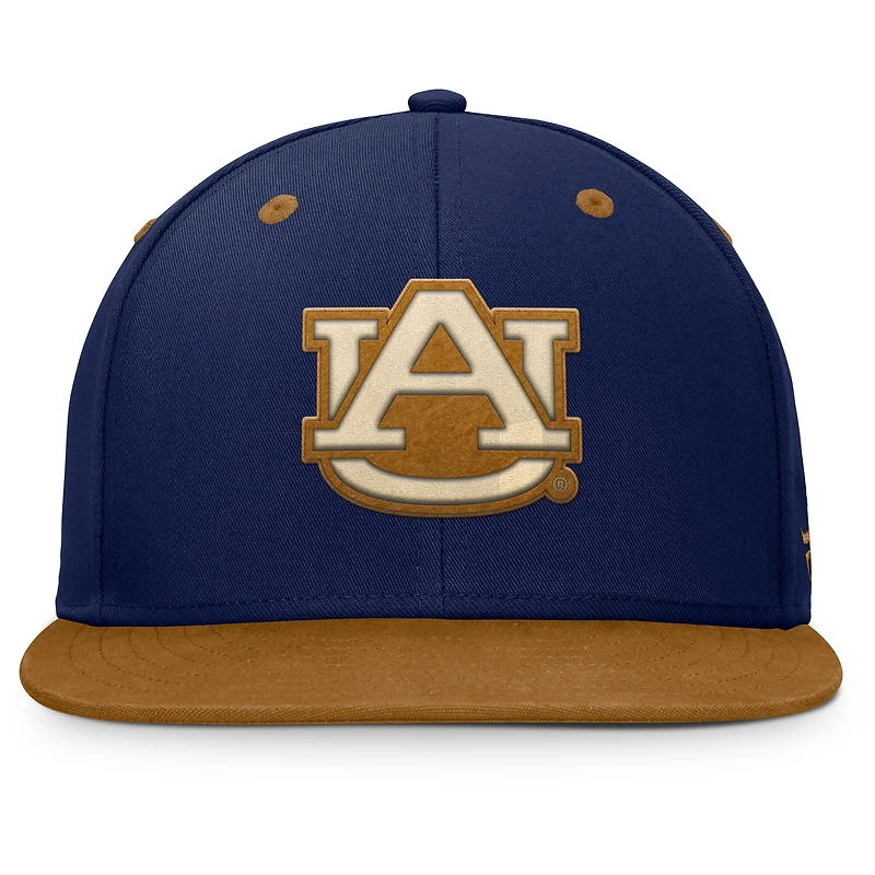 Men's Fanatics Navy/Brown Auburn Tigers NoBo Fitted Hat
