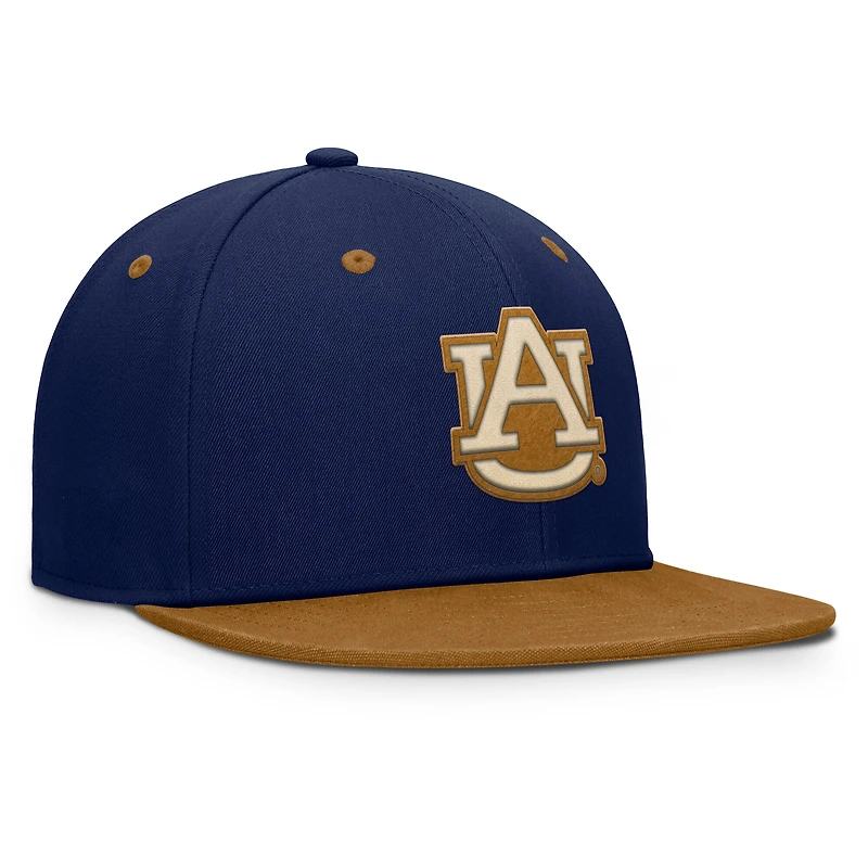 Men's Fanatics Navy/Brown Auburn Tigers NoBo Fitted Hat