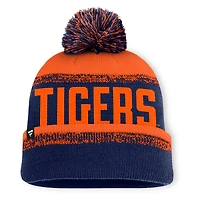 Men's Fanatics Navy/Orange Auburn Tigers Thrive Cuffed Knit Hat with Pom
