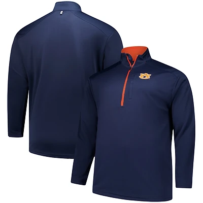 Haut à glissière quart de tour Defender Fanatics Navy Auburn Tigers pour hommes grande taille