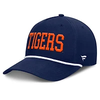 Men's Fanatics  Navy Auburn Tigers Foul Ball Rope Adjustable Hat