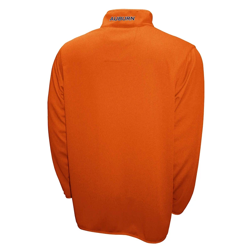 Men's Franchise Club Orange Auburn Tigers Breeze Quarter-Zip Pullover