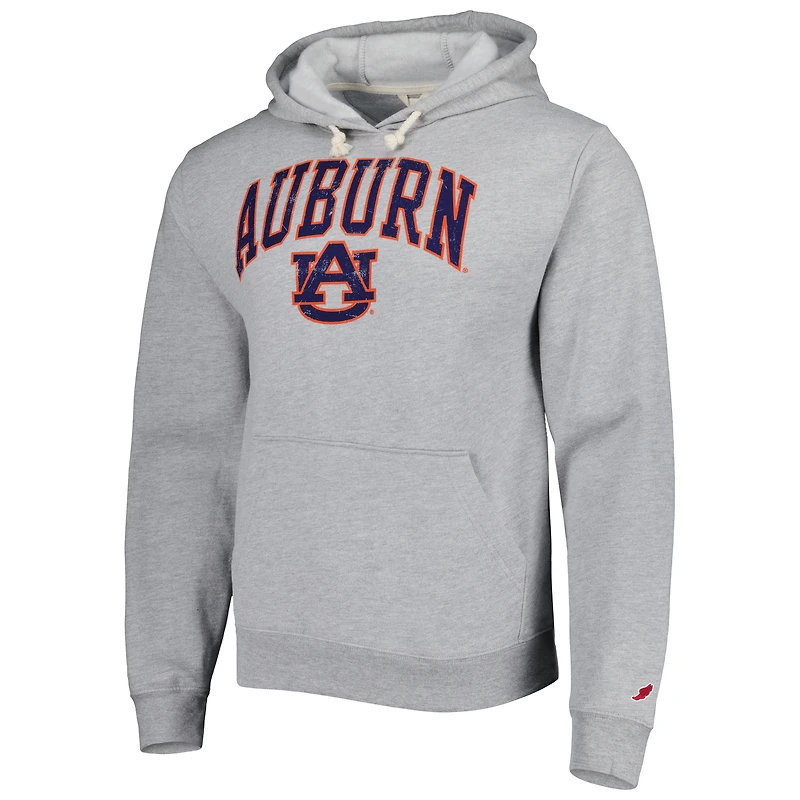 Sweat à capuche League Collegiate Wear gris Auburn Tigers Arch Essential pour hommes
