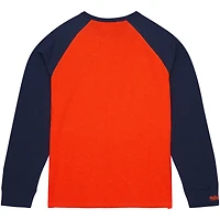 Men's Mitchell & Ness Orange Auburn Tigers Legendary Slub Raglan Long Sleeve T-Shirt